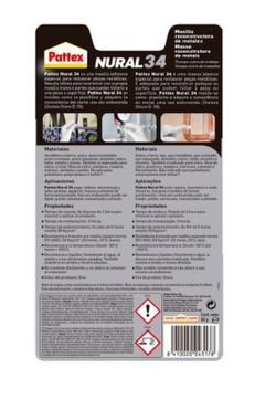 Masilla adhesiva Pattex NURAL 34. 50 g