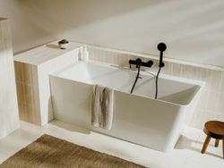 Mezclador monomando Roca Ona negro exterior para ducha