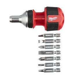 Multipuntas compacto Milwaukee 8 en 1 con carraca