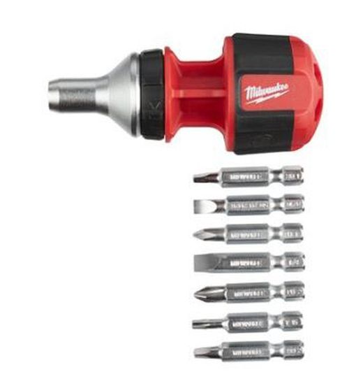 Multipuntas compacto Milwaukee 8 en 1 con carraca