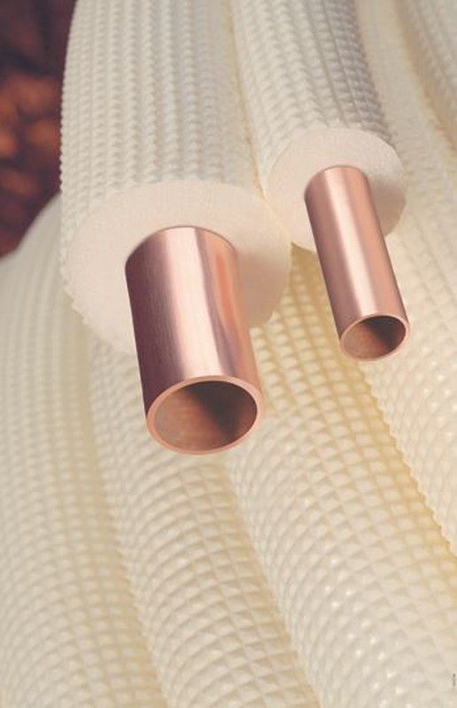 Tubo de cobre aislado doble 1/4"-3/8" de 20 metros