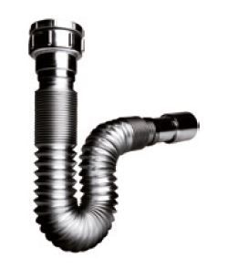 Sifón extensible Ø 32-40 cromo 1”1/4-1”1/2