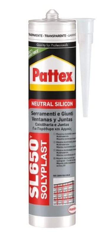 Silicona Pattex Neutral SL650 translúcida 300 ml