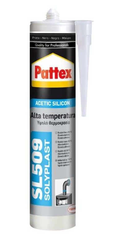Silicona Pattex SL590 alta temperatura negro 300 ml