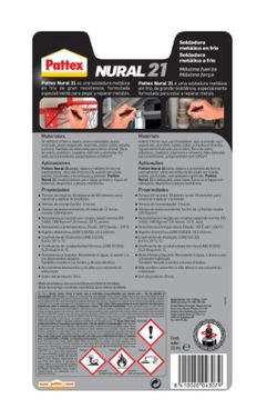 Soldadura metálica en frío Pattex Nural 21