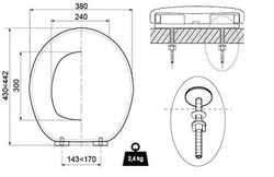 Tapa WC Wirquin Chut