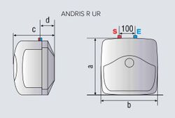 Termo eléctrico Ariston Andris R 15 UR