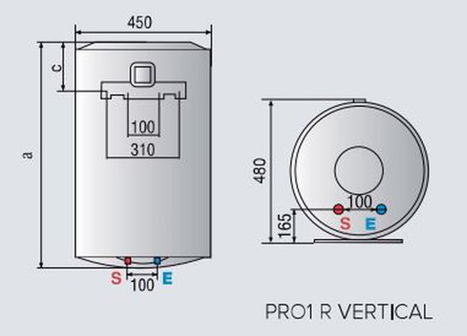 Termo eléctrico Ariston PRO1 R 100 V