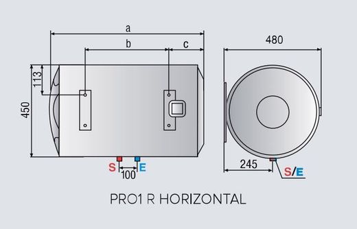 Termo eléctrico Ariston PRO1 R 80 H