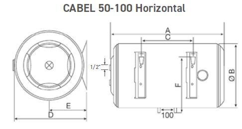 Termo eléctrico Cabel H100