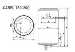 Termo eléctrico Cabel V200