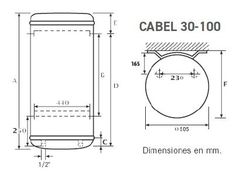 Termo eléctrico Cabel V80