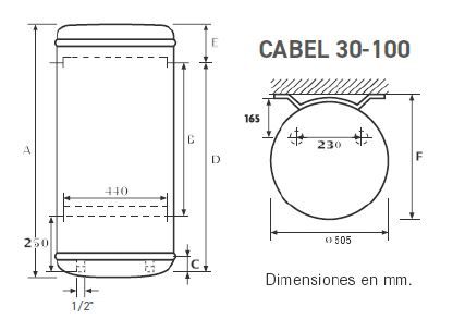 Termo eléctrico Cabel V80