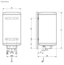 Termo eléctrico Saunier Duval Confort de 80 litros