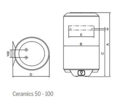 Termo eléctrico Thermor Ceramics de 100 litros