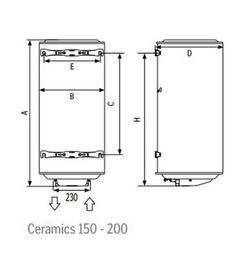 Termo eléctrico Thermor Ceramics de 200 litros