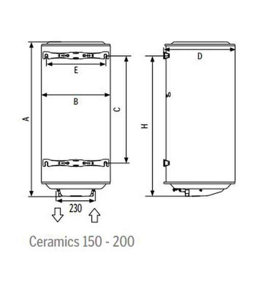 Termo eléctrico Thermor Ceramics de 200 litros