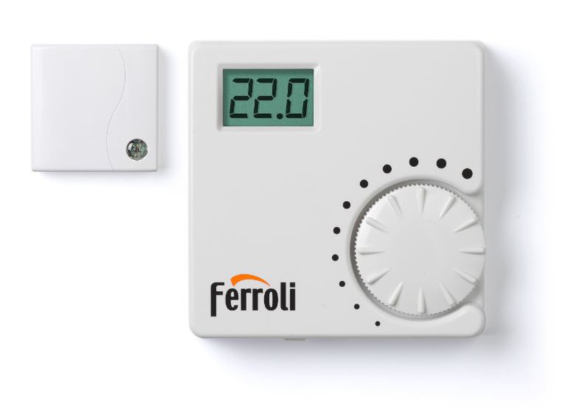 Termostato digital FER 8 RF inalámbrico para calderas Ferroli HRT176RS termostatos  calefacción — Bricovia