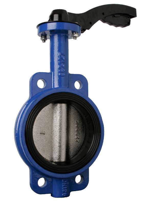 Válvula de mariposa tipo wafer DN40 Atusa 910 disco nodular maneta