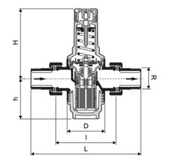 Válvula reductora de presión Honeywell D06F 3/4"