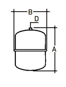 Vaso de expansión Baxi Vasoflex/S de 18 litros para ACS