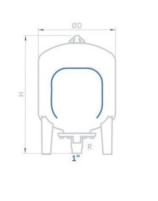 Vaso de expansión sanitario Ibaiondo 80 AMR-P
